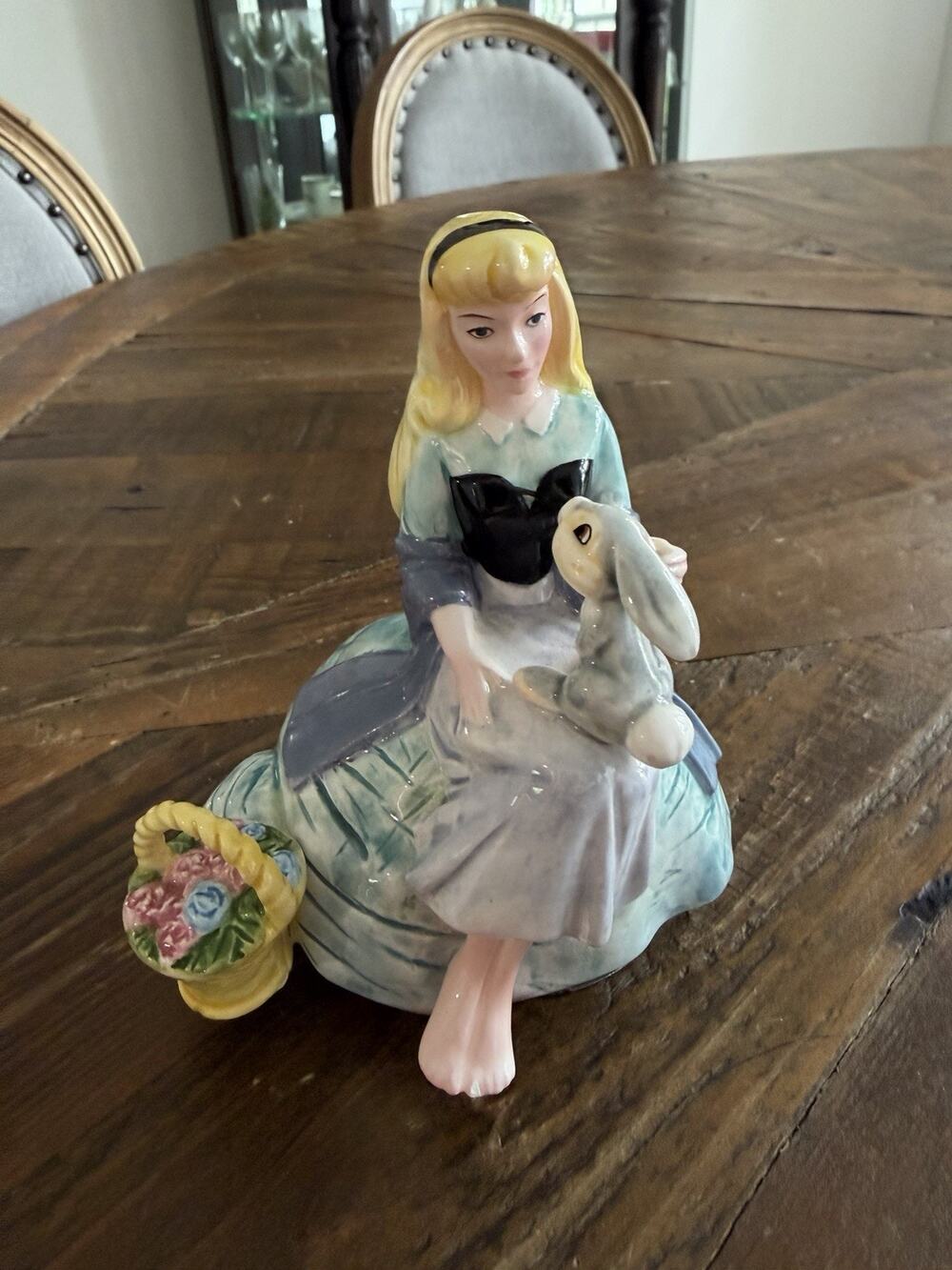VTG Schmid Disney Once Upon A Dream Sleeping Beauty Figure Music Box NONWORKING